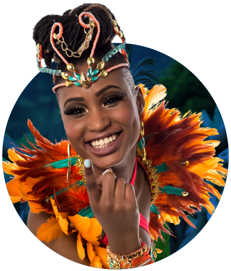 woman showing finger image